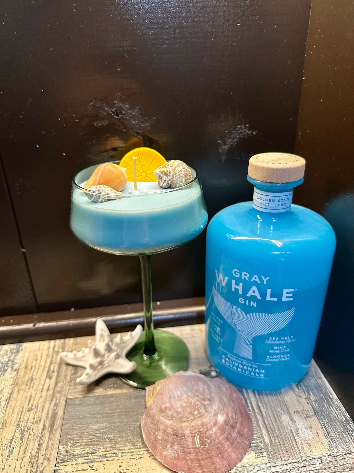Blue Hawaiian Inspired Cocktail Candle